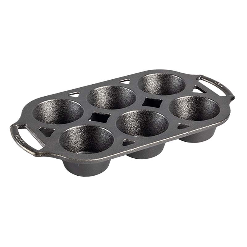 Seasoned Cast Iron Muffin Pan | Kitchen Starter Bundle