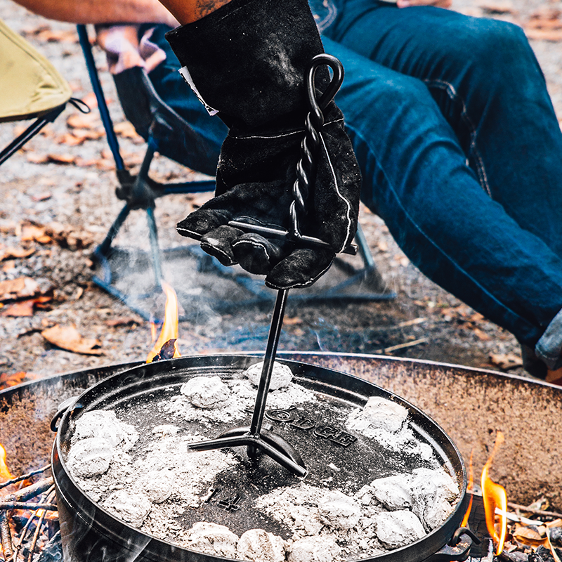 Camp Dutch Oven Lid Lifter | Versatile Cast Iron Cooking