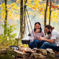 Adjustable Camp Tripod, 2 Pack | Campfire Cooking Gear