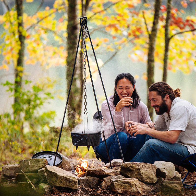 Adjustable Camp Tripod, 2 Pack | Campfire Cooking Gear