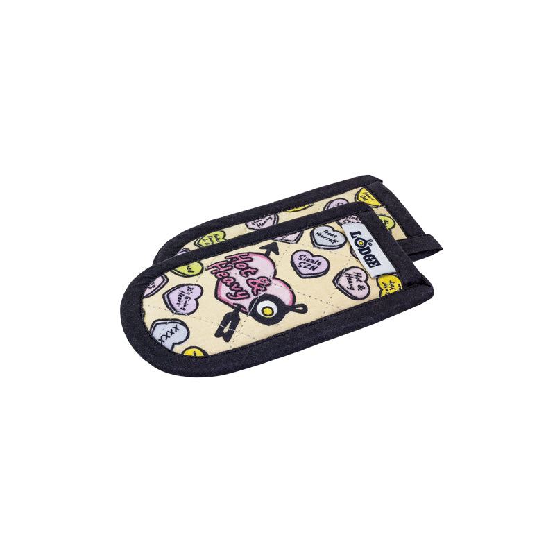 Conversation Heart Handle Holders, Set of Two | Kitchen Starter Bundle