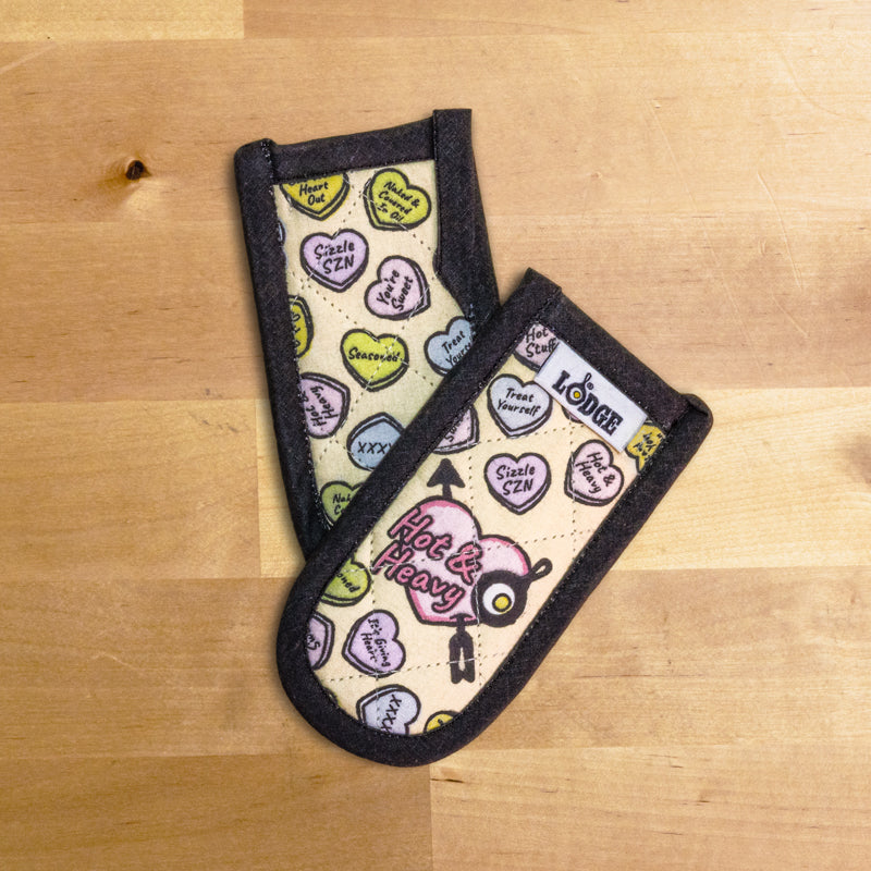 Conversation Heart Handle Holders, Set of Two | Kitchen Starter Bundle