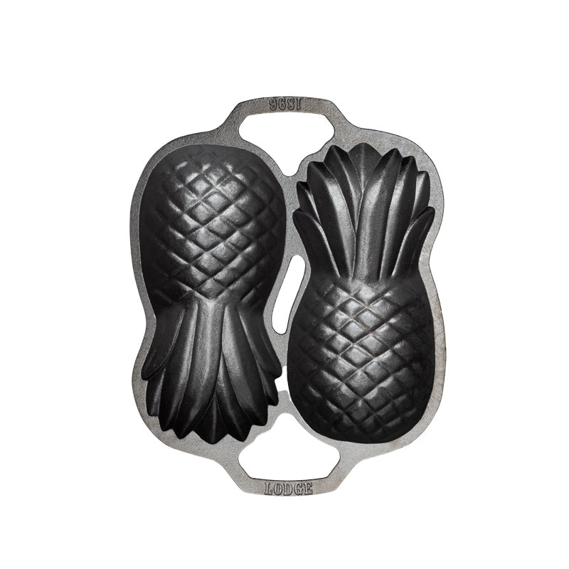 Seasoned Cast Iron Pineapple Pan | Kitchen Starter Bundle