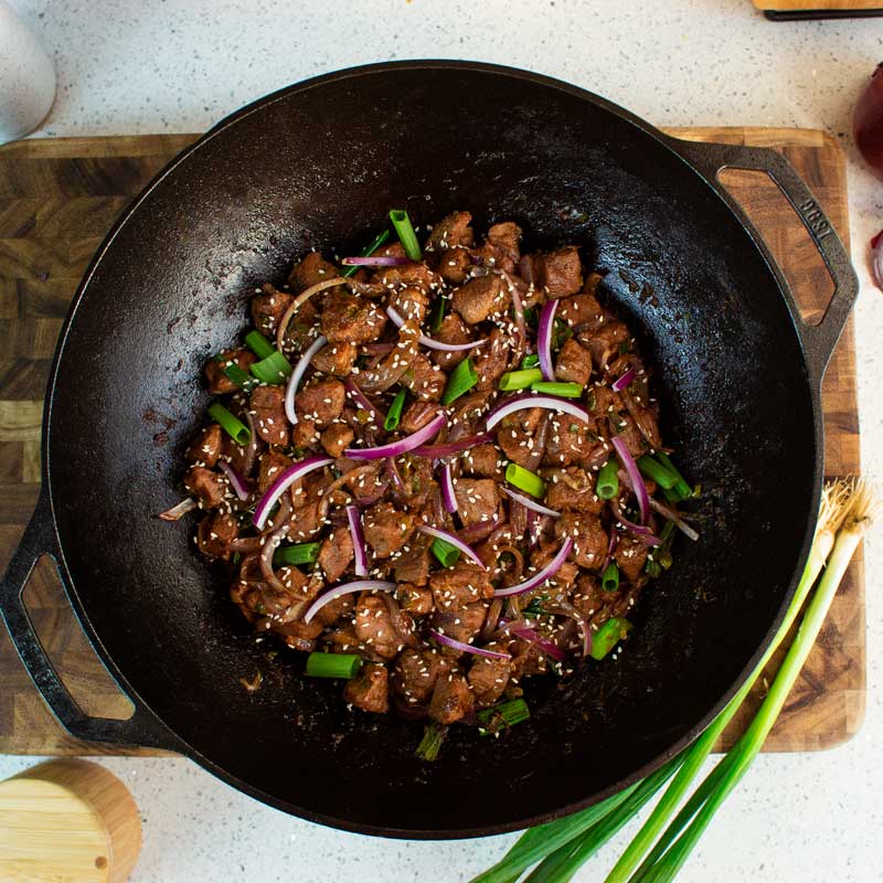 14 Inch Seasoned Cast Iron Wok | Everyday Seasoned Cast Iron