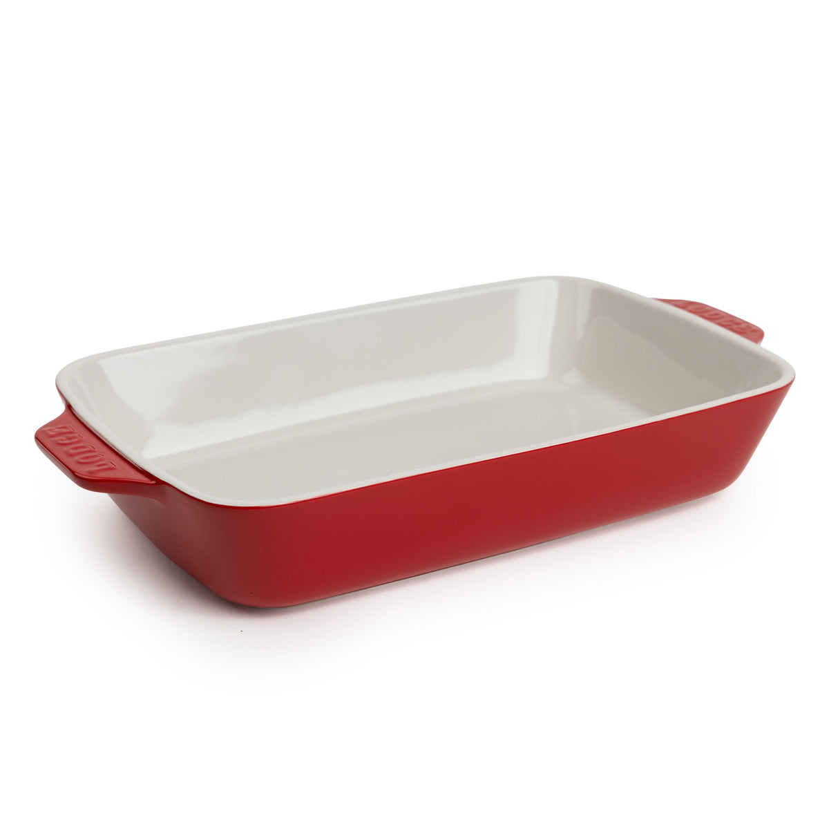 Large Stoneware Casserole Dish, 13 x 9 Inch | Versatile Cast Iron Cooking