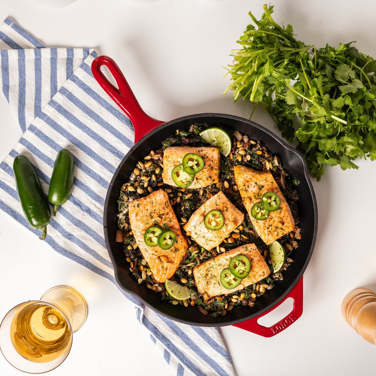 11 Inch Essential Enamel Cast Iron Skillet | Everyday Seasoned Cast Iron