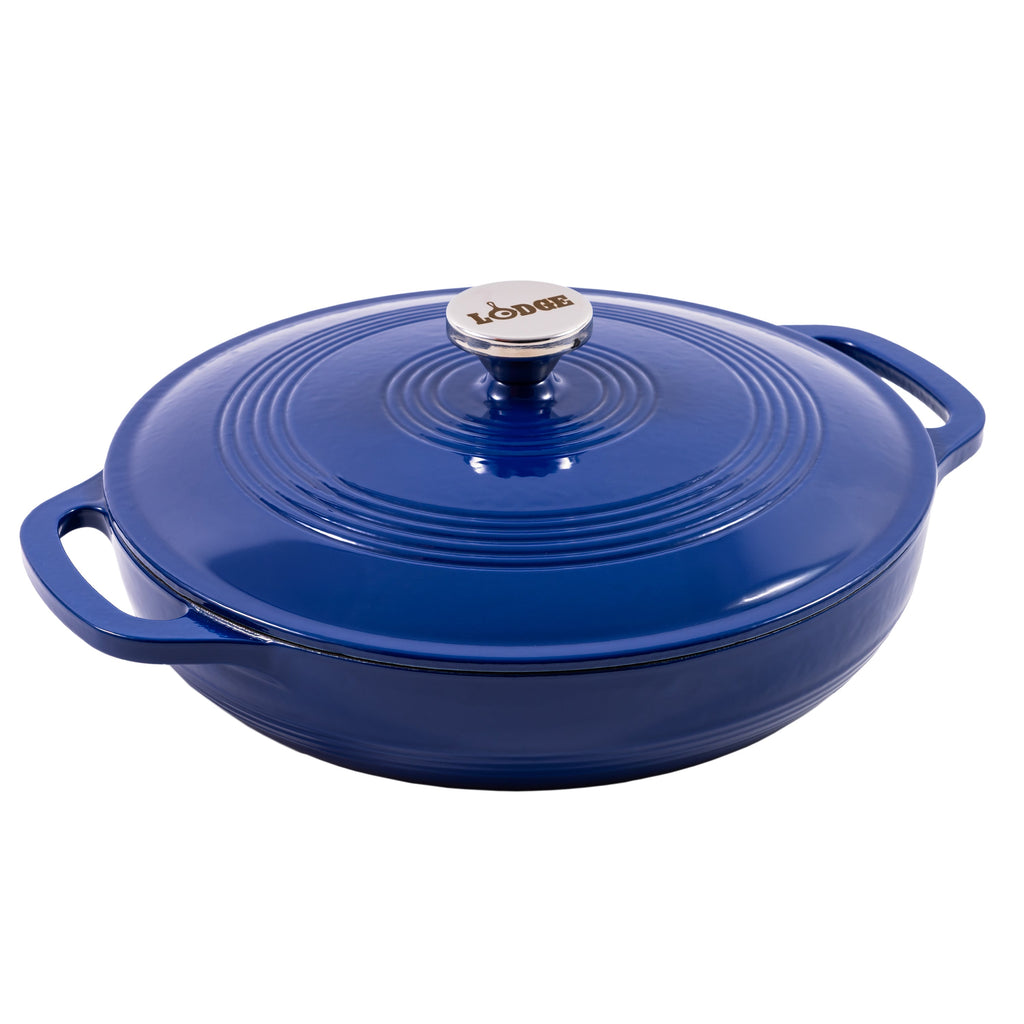 Essential Enamel Braiser | Versatile Cast Iron Cooking