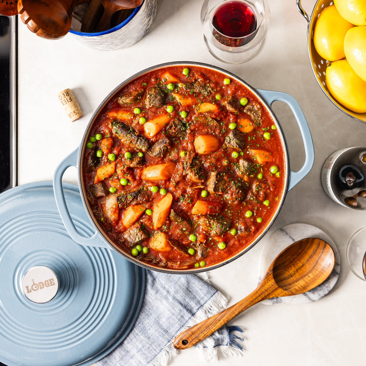 6 Quart Essential Enamel Dutch Oven | Versatile Cast Iron Cooking