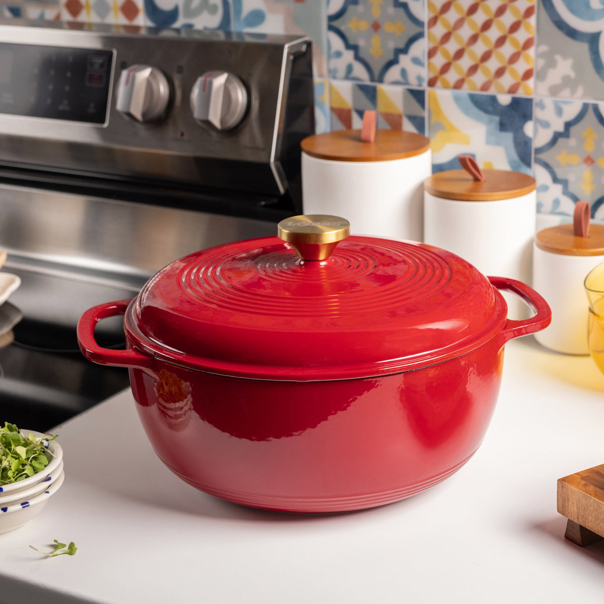 6 Quart Essential Enamel Dutch Oven | Versatile Cast Iron Cooking