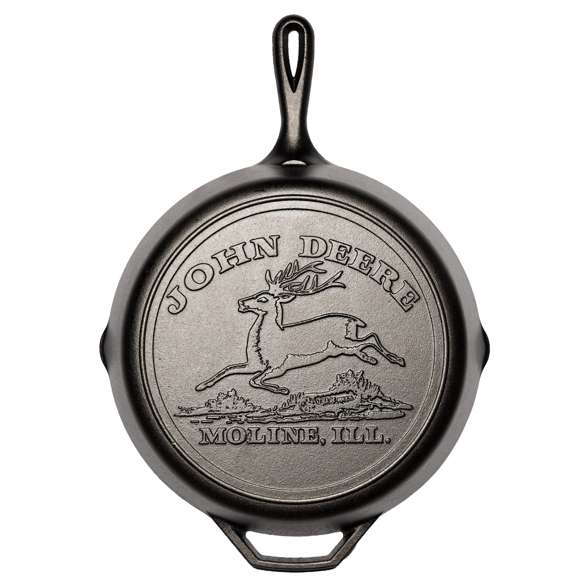 12 Inch Seasoned Cast Iron Skillet, John Deere Hometown | Everyday Seasoned Cast Iron