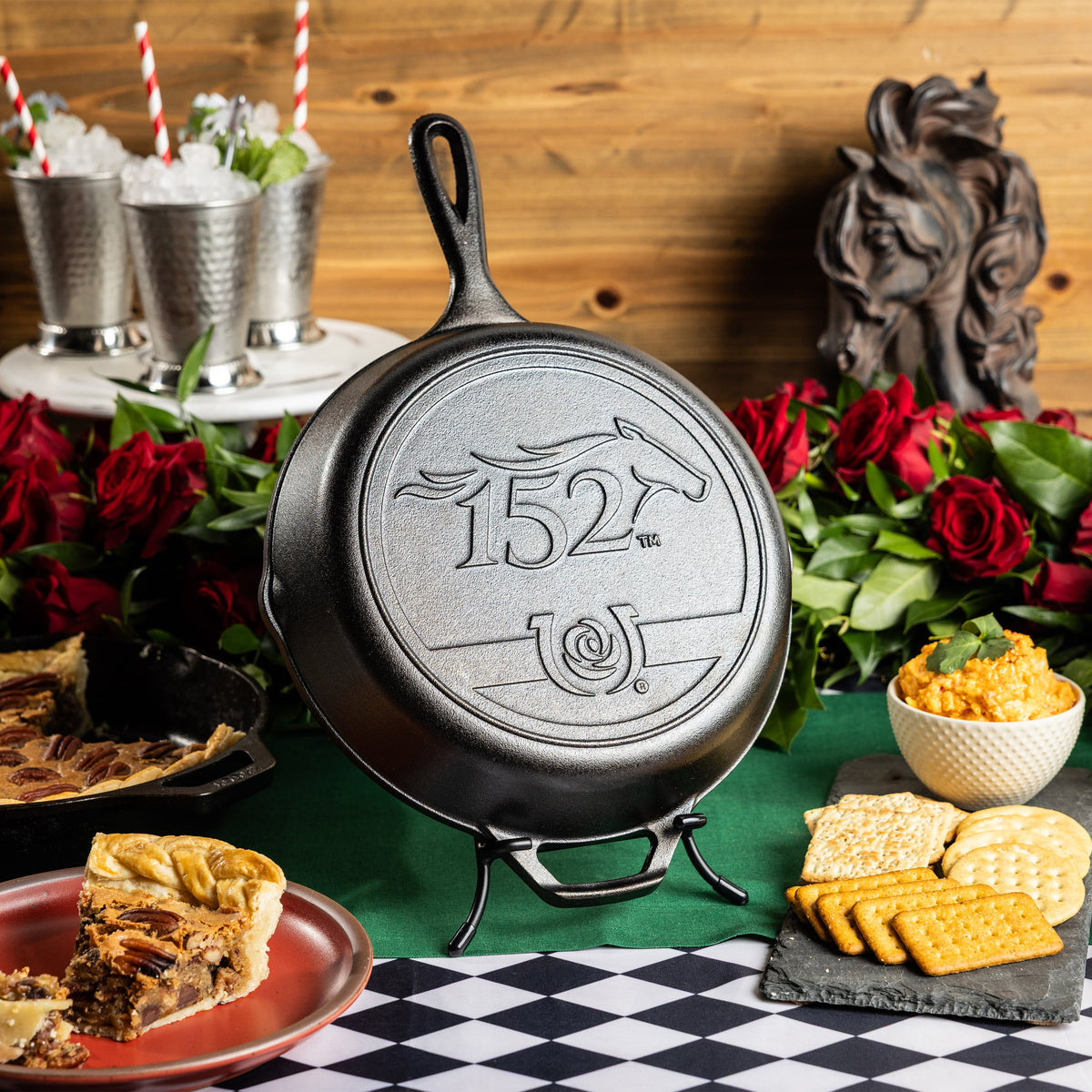 10.25 Inch Seasoned Cast Iron Kentucky Derby Skillet | Everyday Seasoned Cast Iron