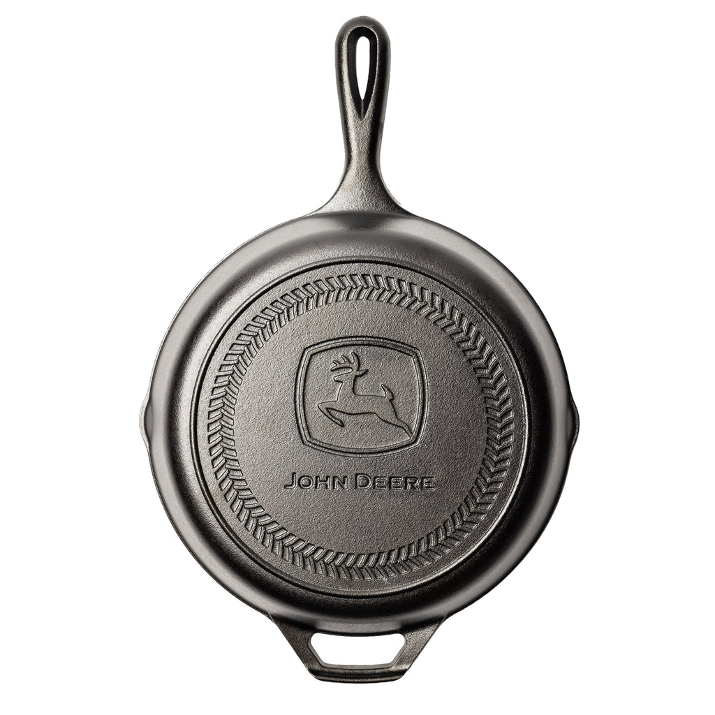 10.25 Inch Seasoned Cast Iron Skillet, John Deere Logo | Everyday Seasoned Cast Iron