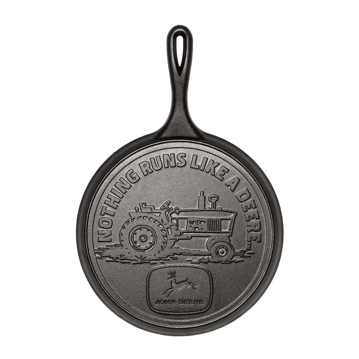 10.5 Inch Seasoned Cast Iron Griddle, John Deere Tractor | Stovetop and Grill Cooking