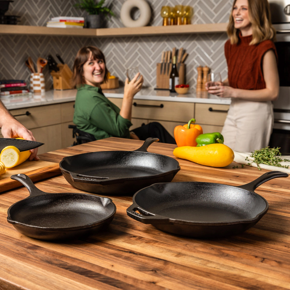Chef Collection 3 Piece Skillet Set | Everyday Seasoned Cast Iron
