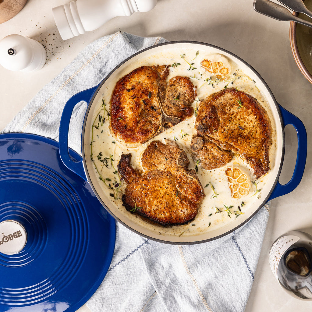 Essential Enamel Braiser | Versatile Cast Iron Cooking