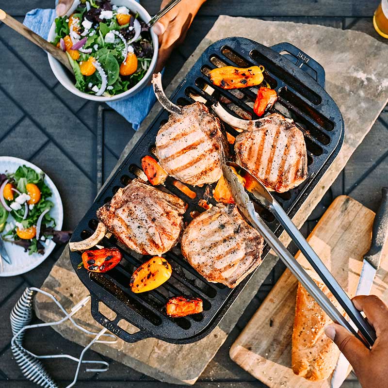 Sportsman's Pro Cast Iron Grill | Outdoor Cooking Essential