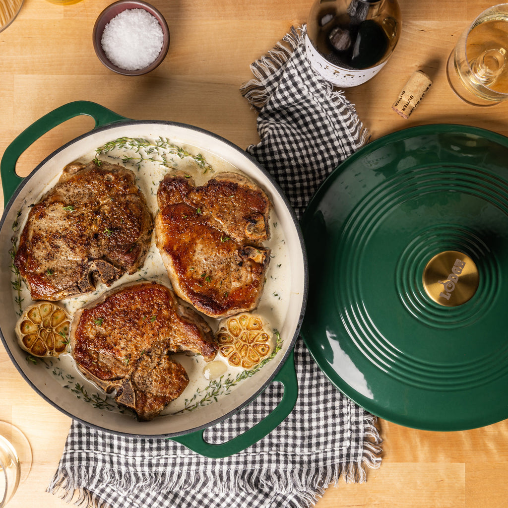 Essential Enamel Braiser | Versatile Cast Iron Cooking