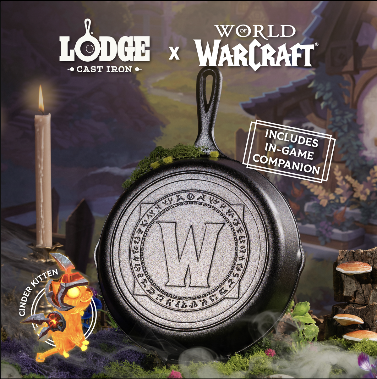 10.25 Inch Seasoned Cast Iron World of Warcraft Skillet | Everyday Seasoned Cast Iron