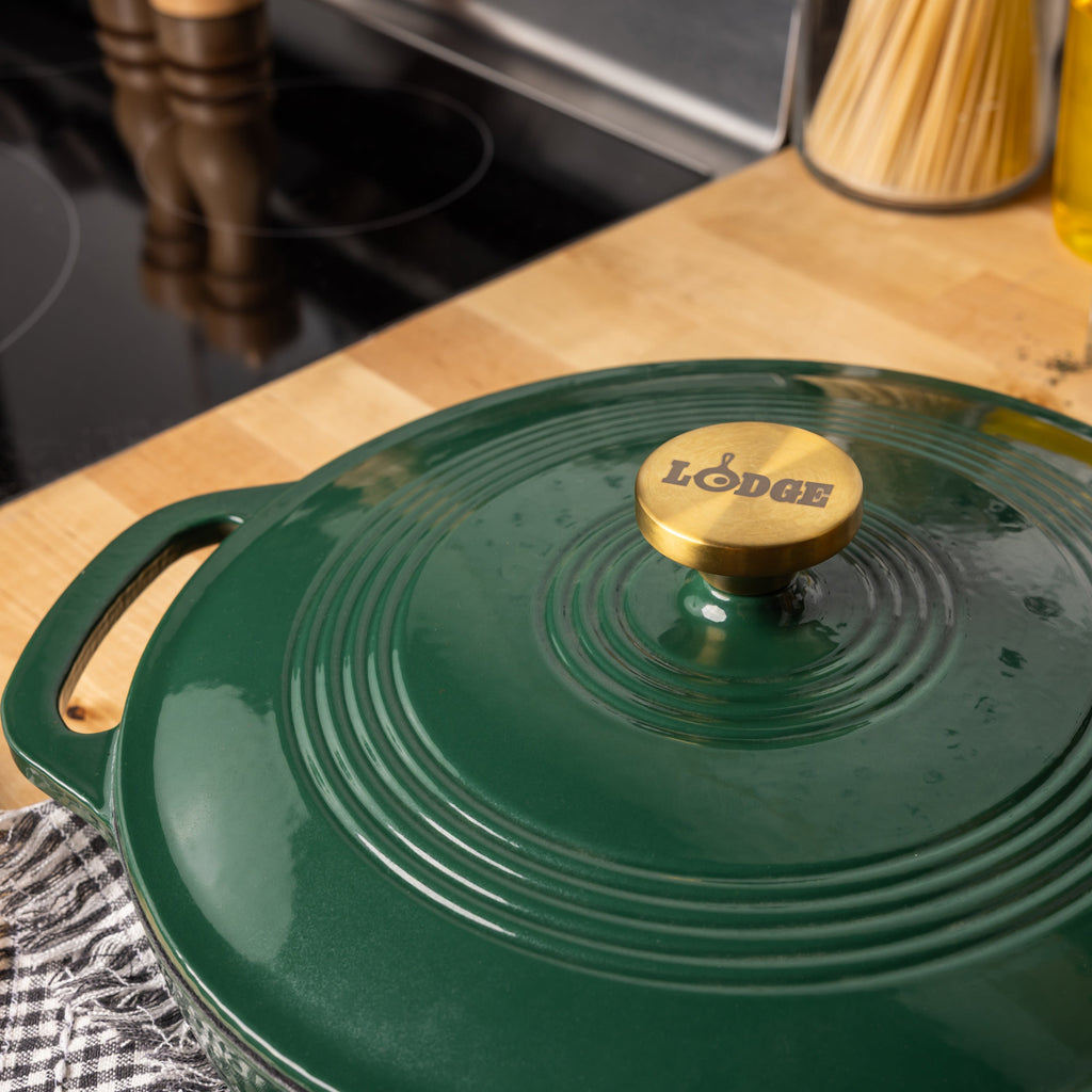 Essential Enamel Braiser | Versatile Cast Iron Cooking