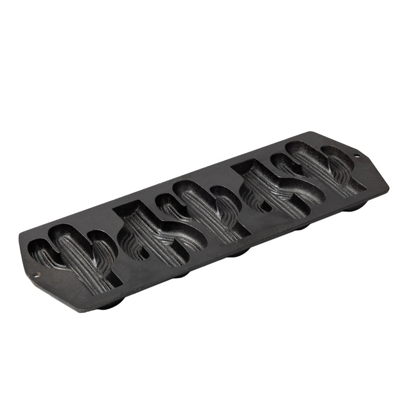 Seasoned Cast Iron Cactus Pan | Kitchen Starter Bundle