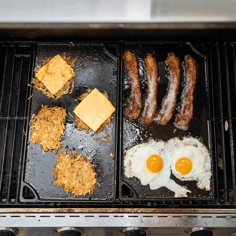 16.75 x 9.5 Inch Double Play Reversible Grill/Griddle | Stovetop and Grill Cooking