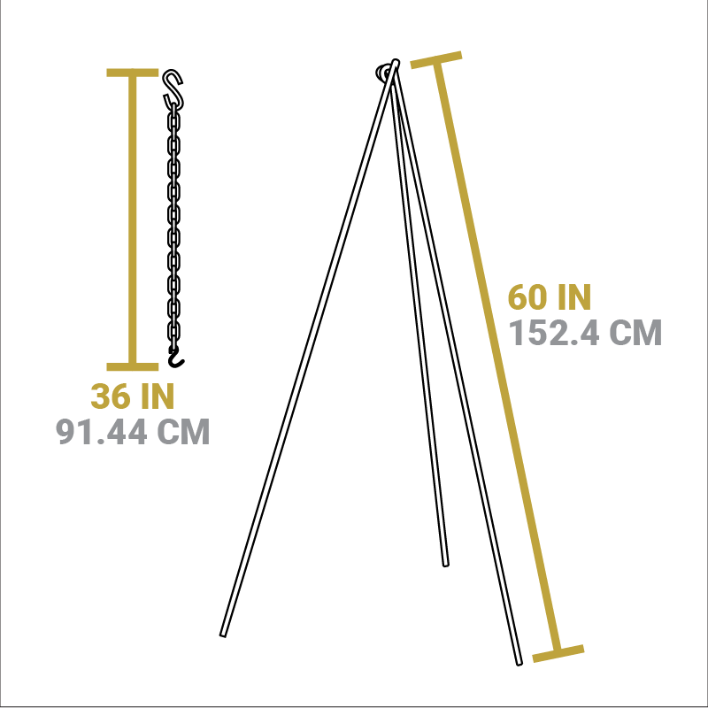 Camp Tripod, 2 Pack | Campfire Cooking Gear