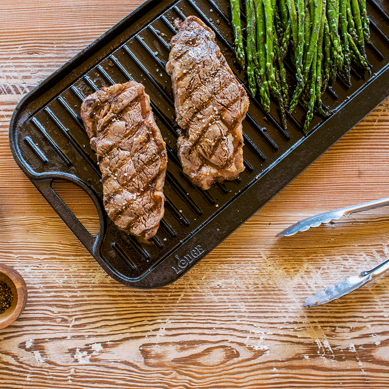 20 x 10.5 Inch Pro-Grid Reversible Grill/Griddle | Stovetop and Grill Cooking