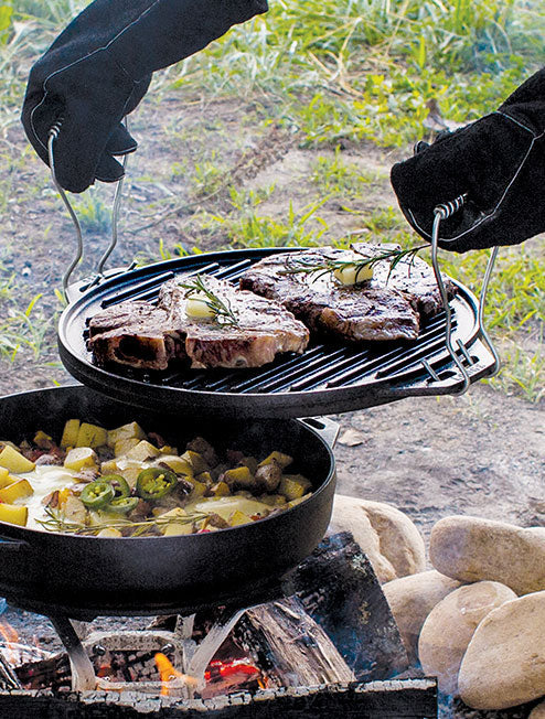 Hook & Carry Steel Handles | Campfire Cooking Gear