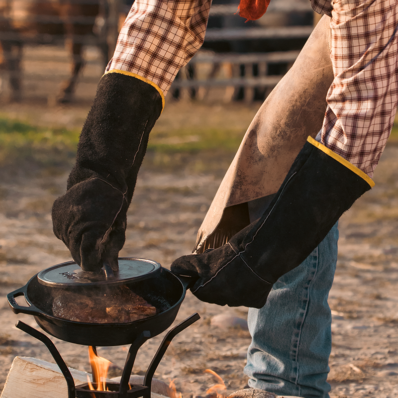 Leather Gloves | Outdoor Cooking Essential