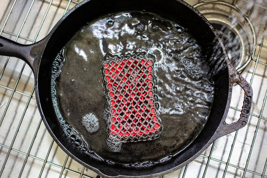 Chainmail Scrubbing Pad | Outdoor Cooking Essential