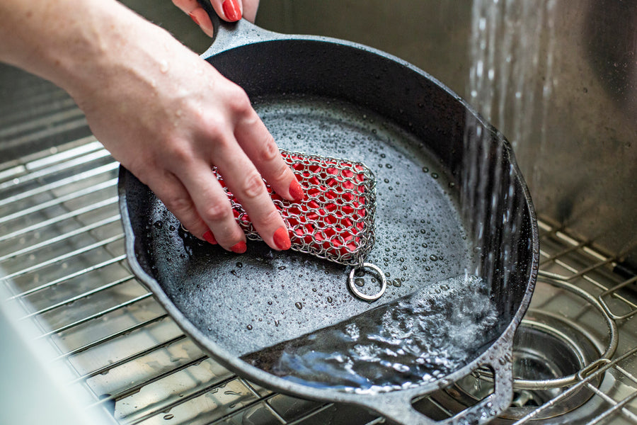 Chainmail Scrubbing Pad | Outdoor Cooking Essential