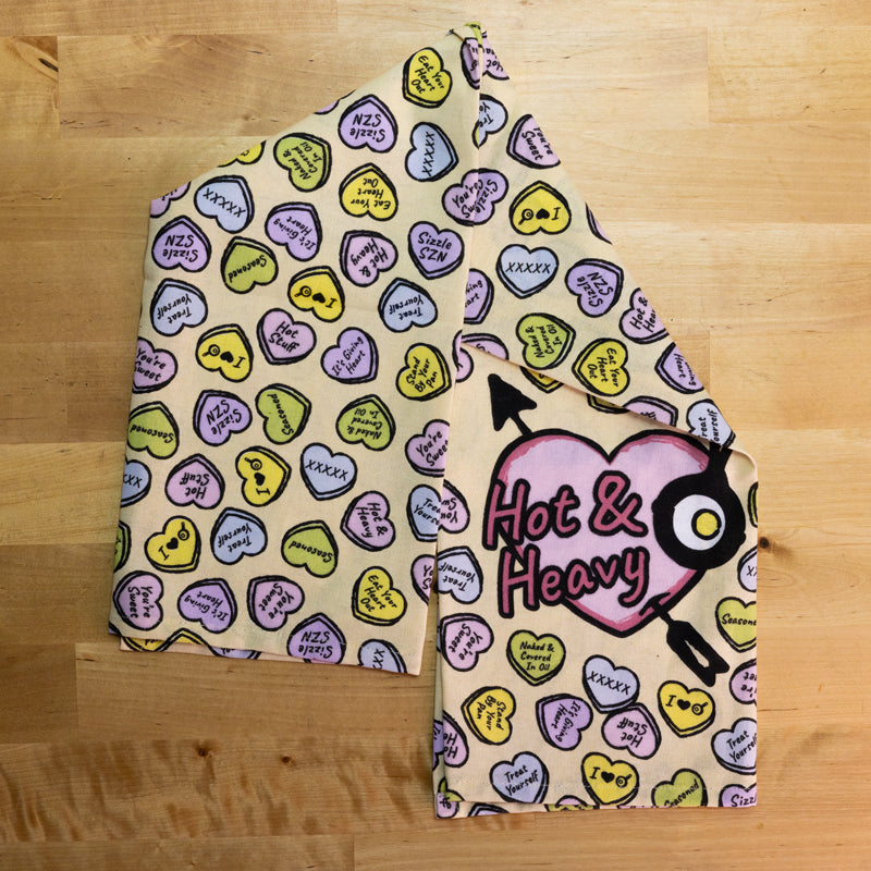 Conversation Heart Dish Towel | Kitchen Starter Bundle