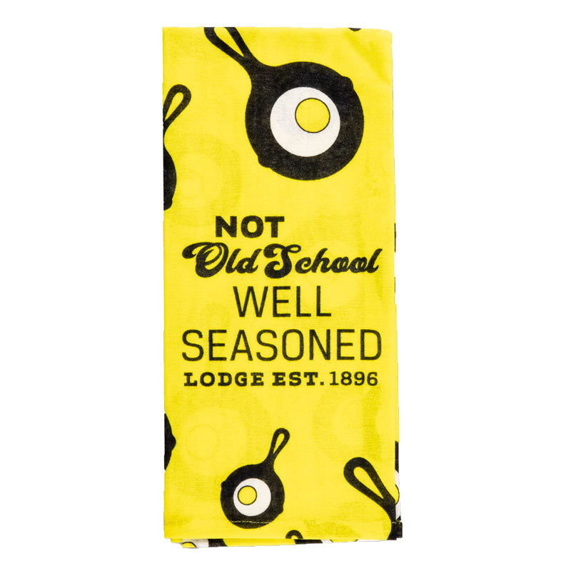 Not Old School Well Seasoned Lodge Dish Towel | Kitchen Starter Bundle