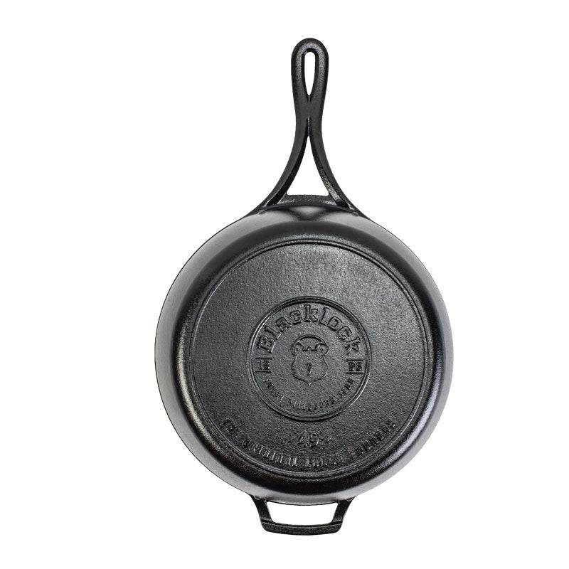 Blacklock 4 Quart Lightweight Cast Iron Deep Skillet With Lid | Everyday Seasoned Cast Iron