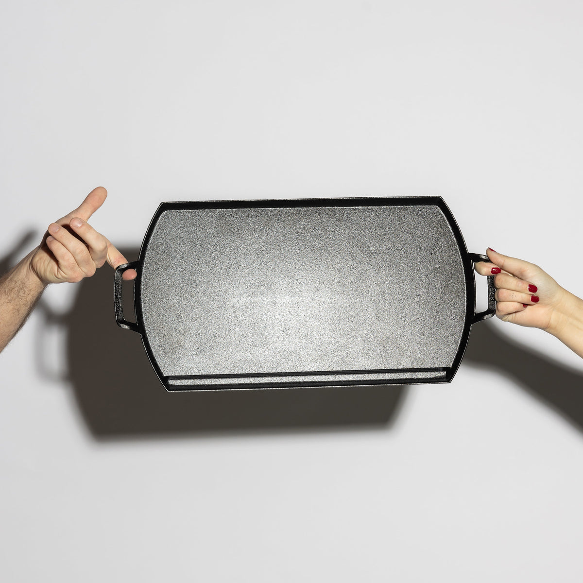 Blacklock Lightweight Cast Iron Double Burner Griddle | Stovetop and Grill Cooking