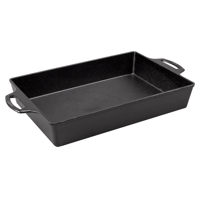9 x 13 Inch Seasoned Cast Iron Casserole | Kitchen Starter Bundle