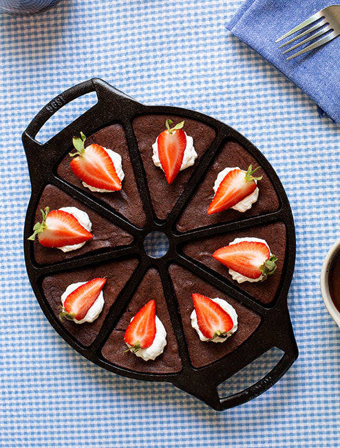 Seasoned Cast Iron Wedge Pan | Kitchen Starter Bundle