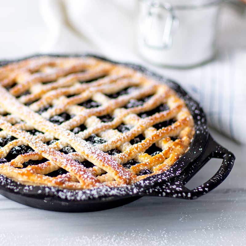 9 Inch Seasoned Cast Iron Pie Pan | Oven-to-Table Baking