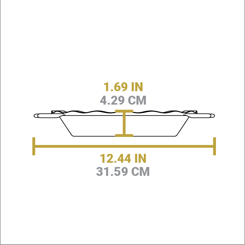 9 Inch Seasoned Cast Iron Pie Pan | Oven-to-Table Baking