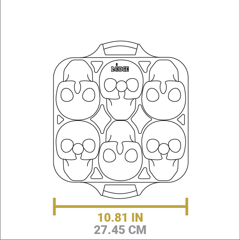 Skull Mini Cake Pan | Kitchen Starter Bundle