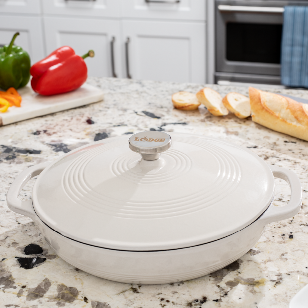 Essential Enamel Braiser | Versatile Cast Iron Cooking