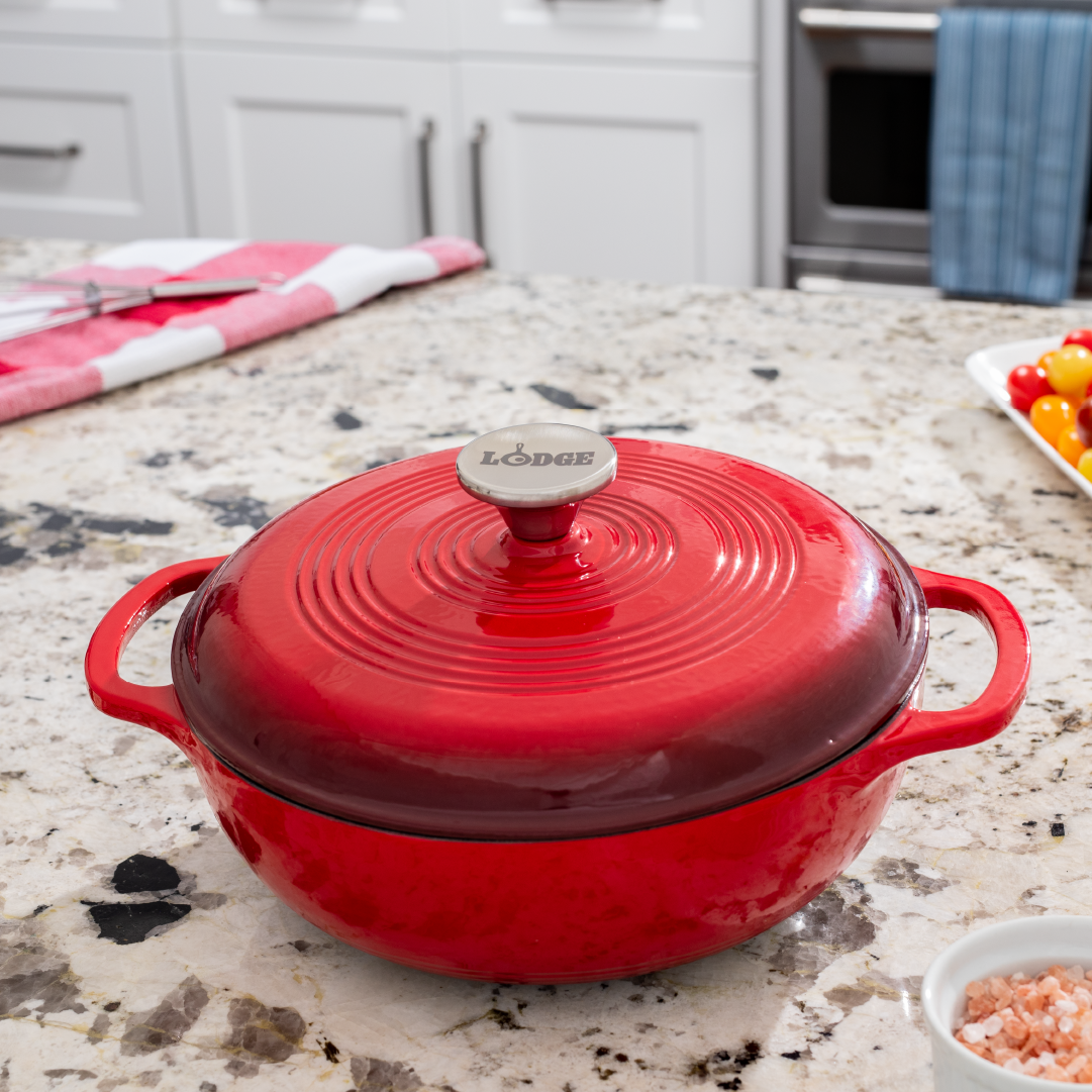 3 Quart Essential Enamel Dutch Oven | Versatile Cast Iron Cooking