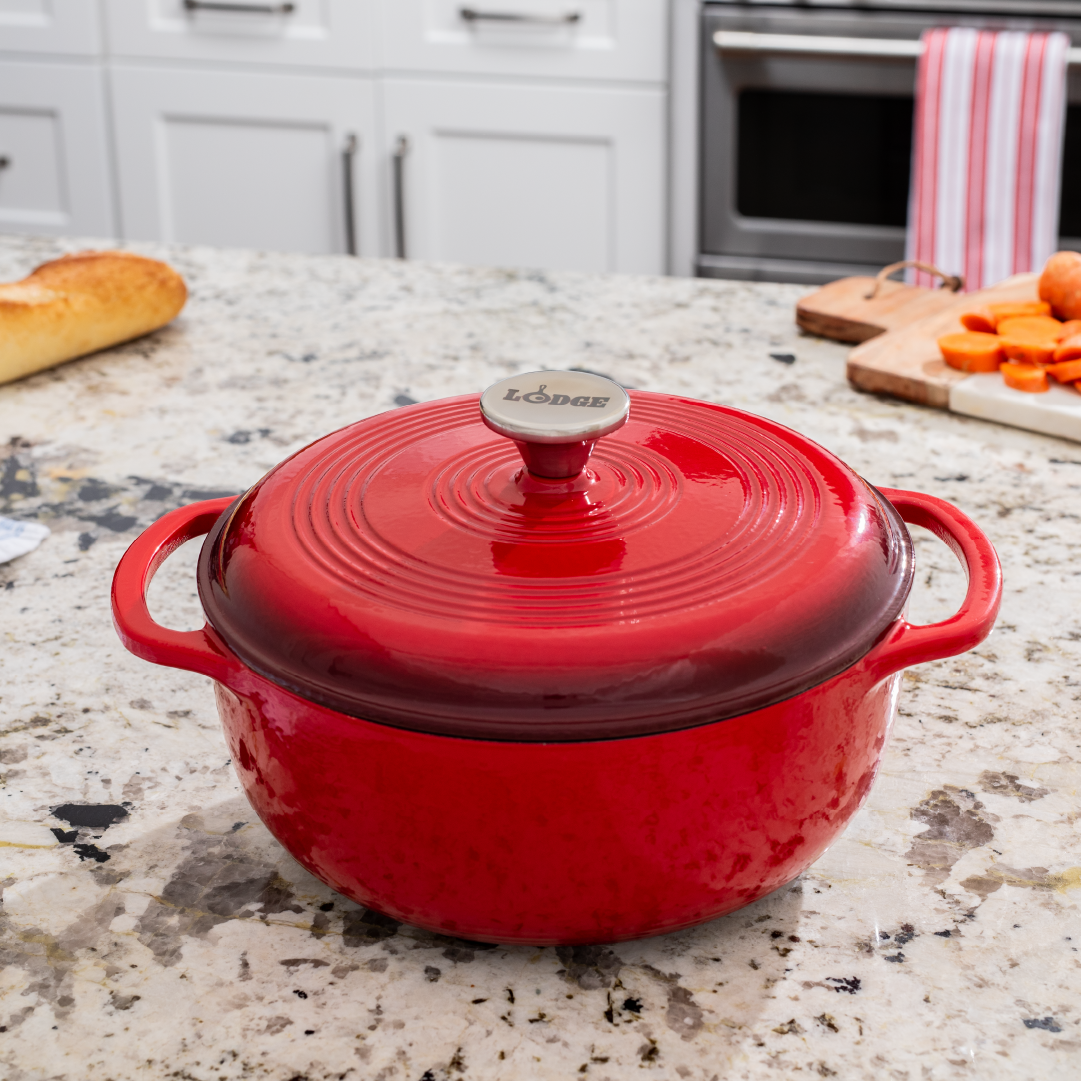 4.5 Quart Essential Enamel Dutch Oven | Versatile Cast Iron Cooking