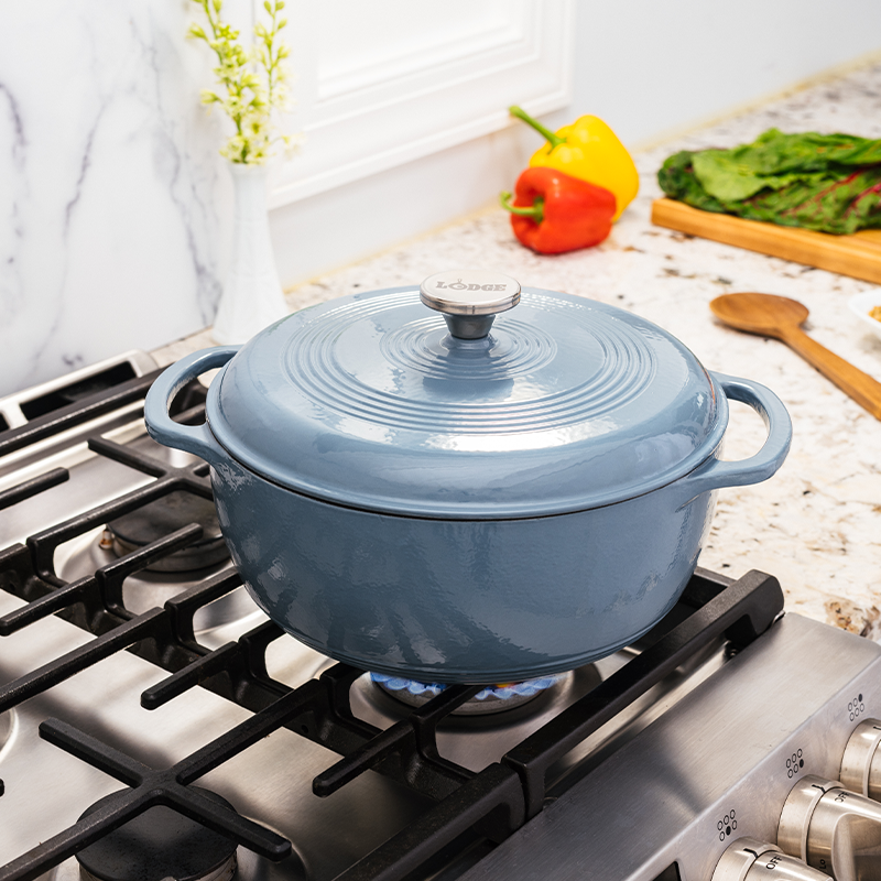 6 Quart Essential Enamel Dutch Oven | Versatile Cast Iron Cooking