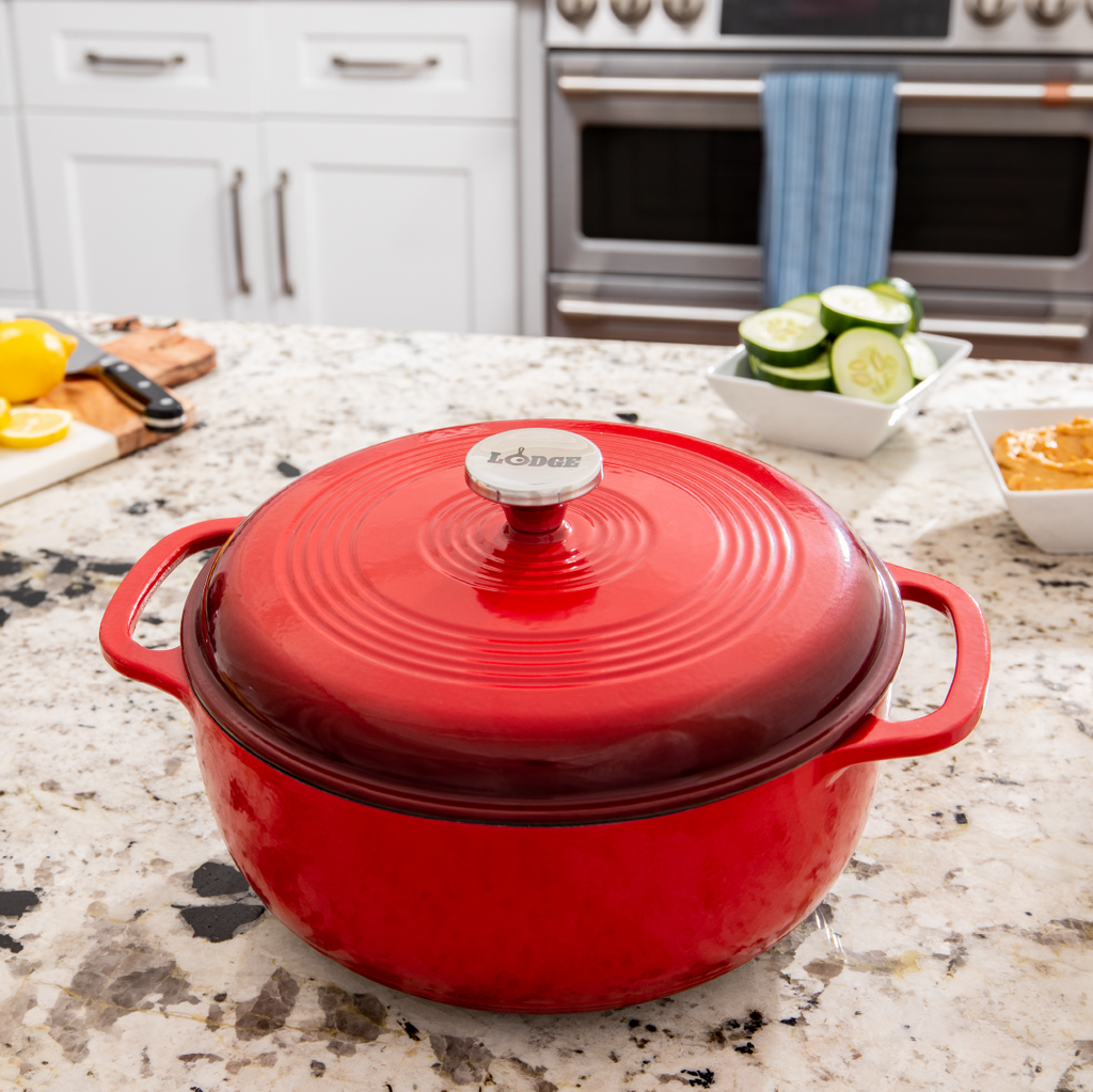 6 Quart Essential Enamel Dutch Oven | Versatile Cast Iron Cooking