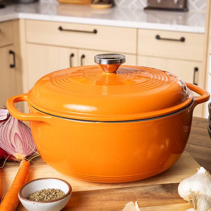 6 Quart Essential Enamel Dutch Oven | Versatile Cast Iron Cooking