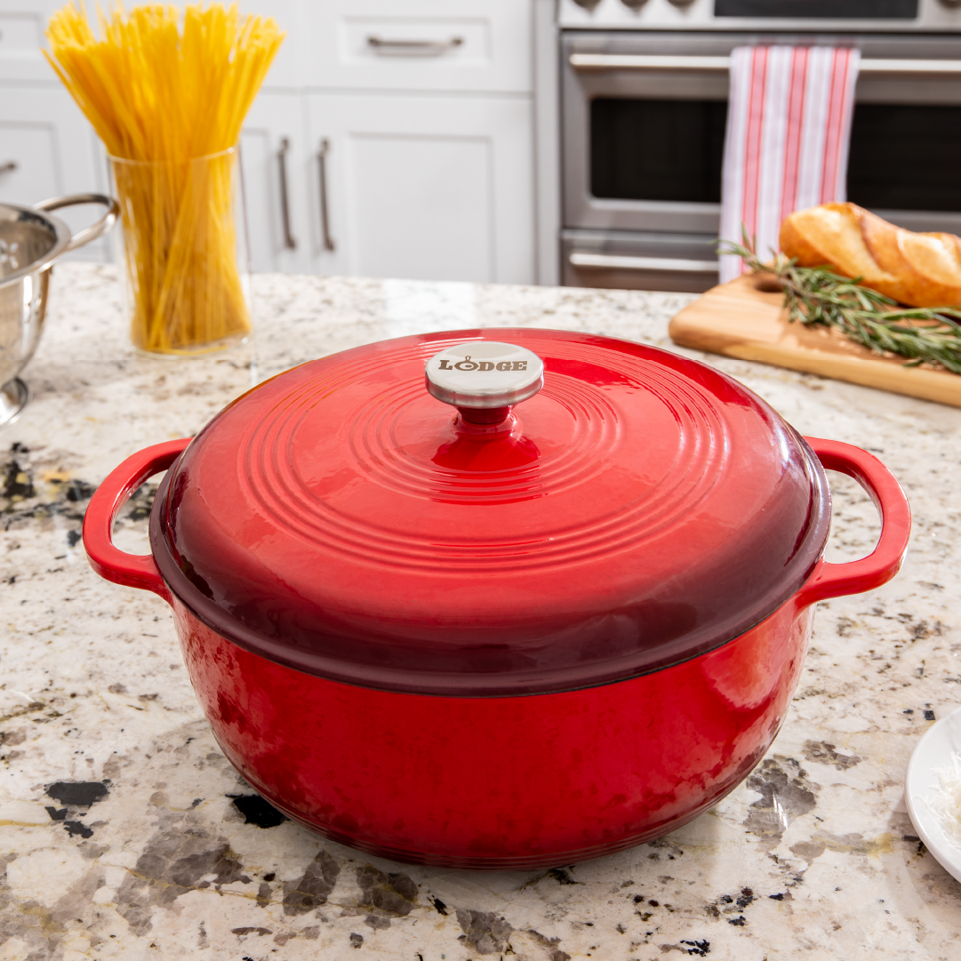7.5 Quart Essential Enamel Dutch Oven | Versatile Cast Iron Cooking