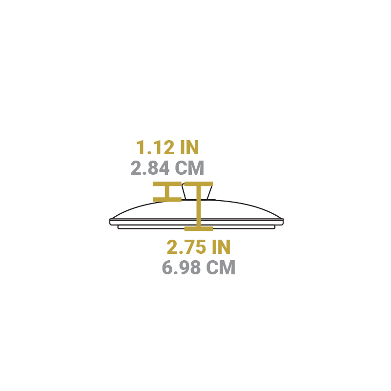 10.5 Inch Square Glass Lid | Cookware Replacement Part