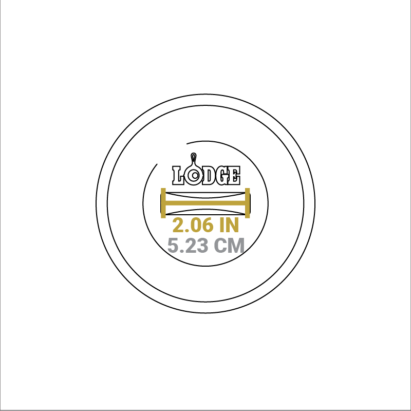 Heat-Treated 5 Inch Cast Iron Lid | Cookware Replacement Part