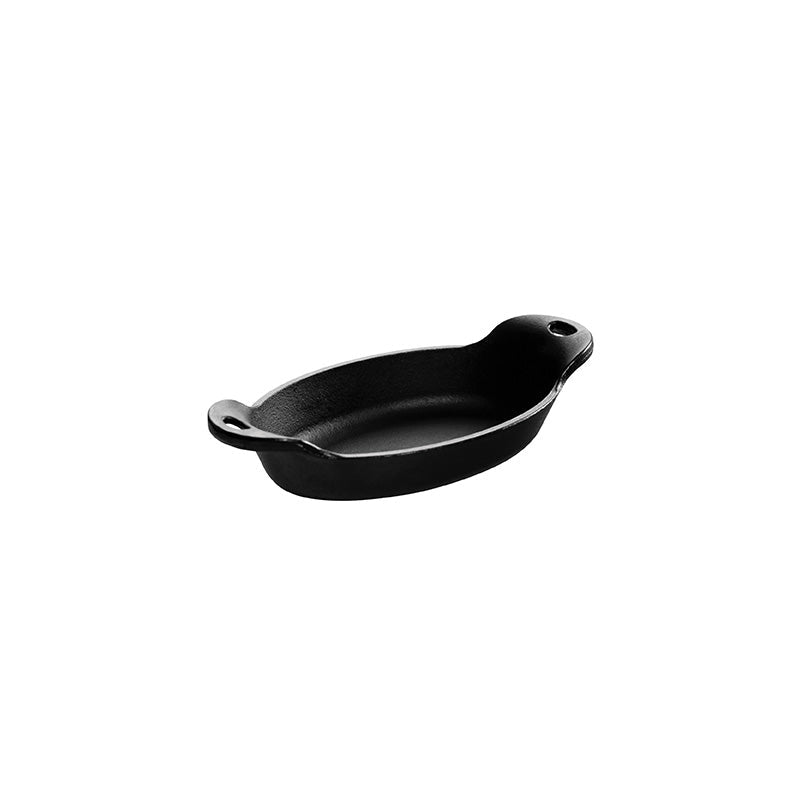 Heat-Treated 9 Ounce Oval Cast Iron Mini Server | Classic Cast Iron Cooking